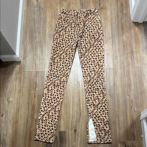 WeWoreWhat Leopard Print Jeans